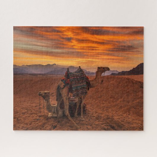 Deserts | Bactrian Camel Egypt Sand Dune Legpuzzel (Horizontaal)