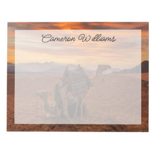 Deserts Bactrian Camel Egypt Sand Dune Notitieblok