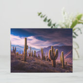 Deserts | Cactus Landscape Argentina Bedankkaart (Staand voorkant)