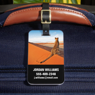 Deserts Cheetah Savannah Desert Bagagelabel