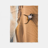 Deserts | Cow Skull Rippled Sand Dunes Fleece Deken (Voorkant)