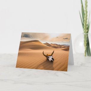 Deserts Cow Skull Rippled Sand Dunes Kaart