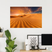 Deserts Desert in the United Arab Emirates Poster (Thuiskantoor)