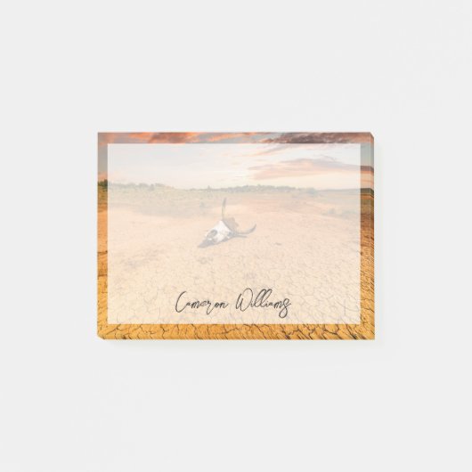 Deserts | Desert with Cow Skull Post-it® Notes (Voorkant)