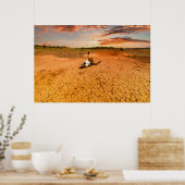 Deserts | Desert with Cow Skull Poster (Keuken)