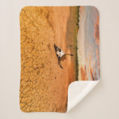 Deserts | Desert with Cow Skull Sherpa Deken (Voorkant)