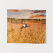 Deserts | Desert with Cow Skull Wandkleed (Voorkant (horizontaal))