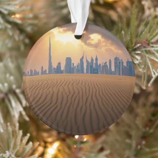 Deserts | Dubai's Skyline View from Sand Dune (Arbre)