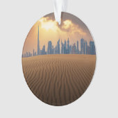 Deserts | Dubai's Skyline View from Sand Dune (devant)