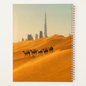 Deserts Dubai's Skyline View with Camels Planner (Achterkant)