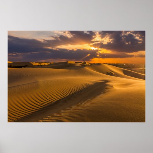 Deserts | Landscape of Sand Dunes Poster (Voorkant)