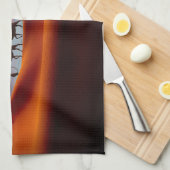 Deserts Man & Camels in the Sand Dunes Theedoek (Quarter Fold)