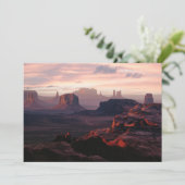 Deserts Monument Valley Utah-Ariziona Bedankkaart (Staand voorkant)