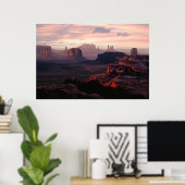 Deserts Monument Valley Utah-Ariziona Poster (Thuiskantoor)