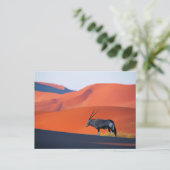 Deserts | Namib Desert Oryx Briefkaart (Staand voorkant)