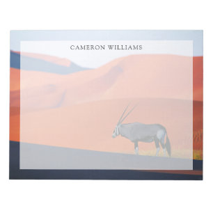 Deserts Namib Desert Oryx Notitieblok
