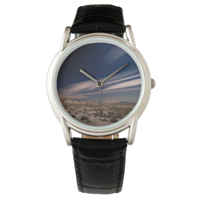 Deserts Navarre Bardenas Desert at Night Horloge (Voorkant)