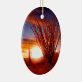 Deserts Ocotillo Sonora Arizona Keramisch Ornament (Rechts)