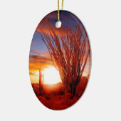 Deserts Ocotillo Sonora Arizona Keramisch Ornament (Links)