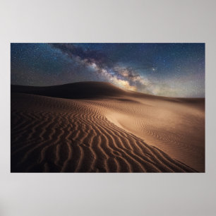 Deserts Ordos City Mongolia China Poster