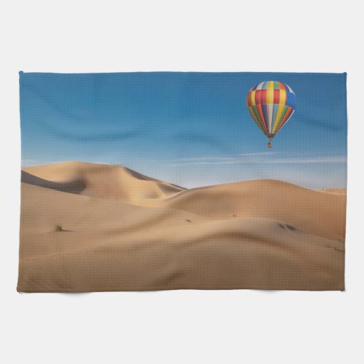 Deserts Sand Dunes in the Dubai Desert Theedoek (Horizontaal)