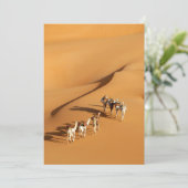 Deserts | Tuareg Walk with Camels Bedankkaart (Staand voorkant)