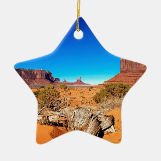 Deserts West Mitten Monument Valley Arizona Keramisch Ornament (Voorkant)
