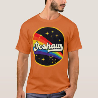 Deshaun regenboog in ruimte  stijl t-shirt