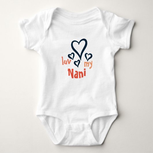 Desi Baby Onsie - Luv My Nani 1 Romper (Voorkant)
