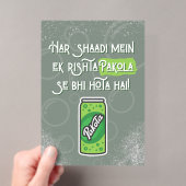Desi Bruiloft Acryl Uitnodigingen (Insitu (Draagbaar))