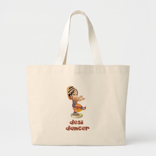 Desi Dancer Grote Tote Bag (Voorkant)