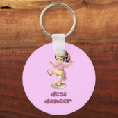 Desi Dancer Paars Sleutelhanger (Voorkant)