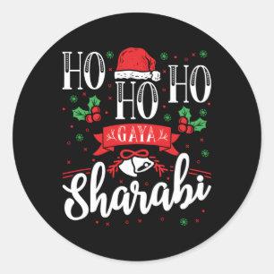 Desi Indian Punjabi Ho Ho Ho Gaya Sharabi Voor Ronde Sticker