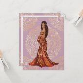 Desi mommy to be kaart (Voorkant / Achterkant in situ)