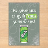 Desi Wedding Acryl Uitnodigingen (Voorkant)