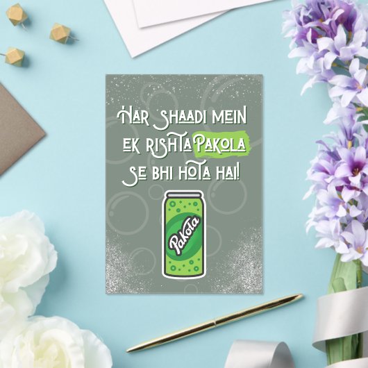 Desi Wedding Acryl Uitnodigingen (Insitu (Huwelijk))