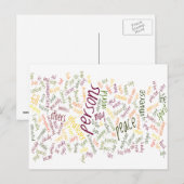 Desidera(R)positieve woorden Briefkaart (Voorkant / Achterkant)