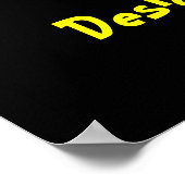 Desidera(R)ta Impression de l'affiche d'art Word (Coin)