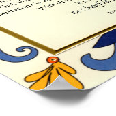 Desiderata à la frontière florale Art déco (Coin)