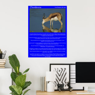 Desiderata Antelope Drink Posters
