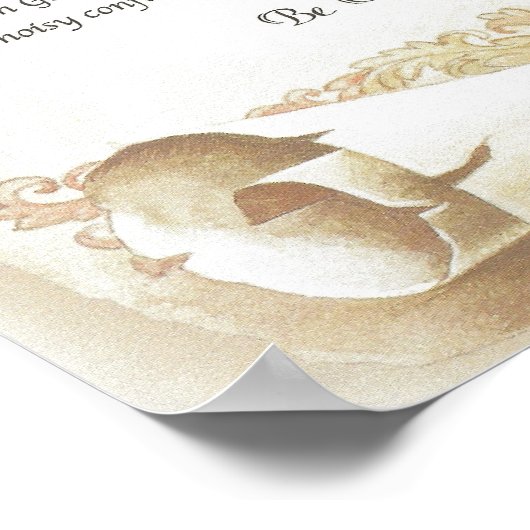 DESIDERATA Antiek Florentine Scroll Poster (Hoek)