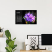 Desiderata - Bachelor's Button Cornflower Poster (Thuiskantoor)