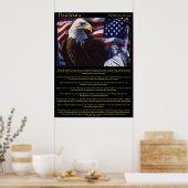 Desiderata Bald Eagle 3Posters Poster (Keuken)