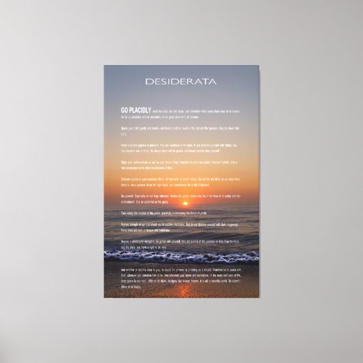 DESIDERATA Beach Golden Sunrise Foto print (Voorkant)