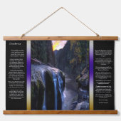 Desiderata bergvallei hangend wandkleed (Voorkant)