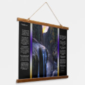 Desiderata bergvallei hangend wandkleed (Gebogen)