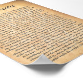 DESIDERATA BETREFFENDE gezouten houtpapier Poster (Hoek)