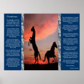 Desiderata Black Stallone silhouette Posters (Devant)