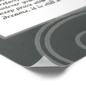 DESIDERATA Black Swirlie Poster (Hoek)