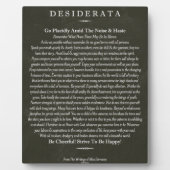 Desiderata Blackboard Chalk Art Fotoplaat (Voorkant)